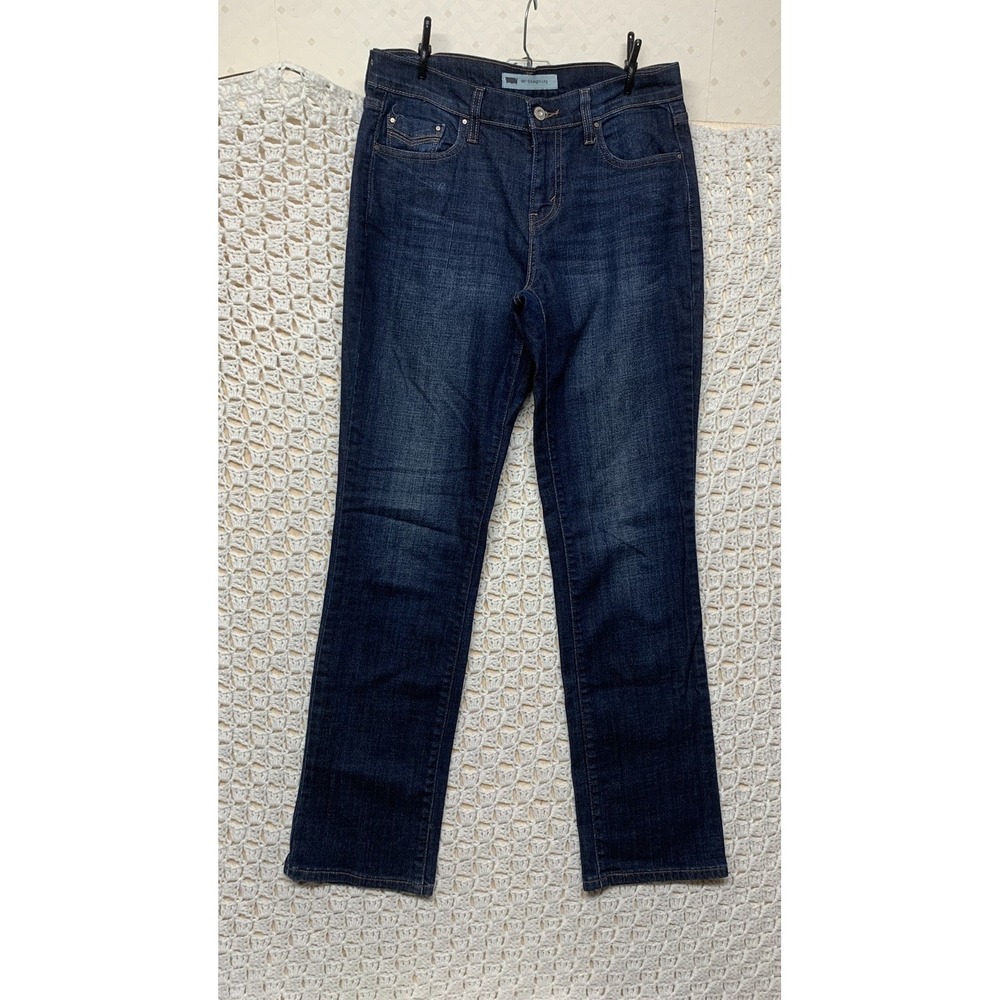 Levis 505 Jeans Womens‎ Size W30 L31 Blue Denim Mid Rise Straight Leg Casual